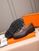 Hermes Red Calfskin Leather Man Shoes 061003 (3)_th.jpg